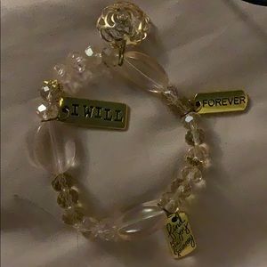 Clear pink with 4 Charms